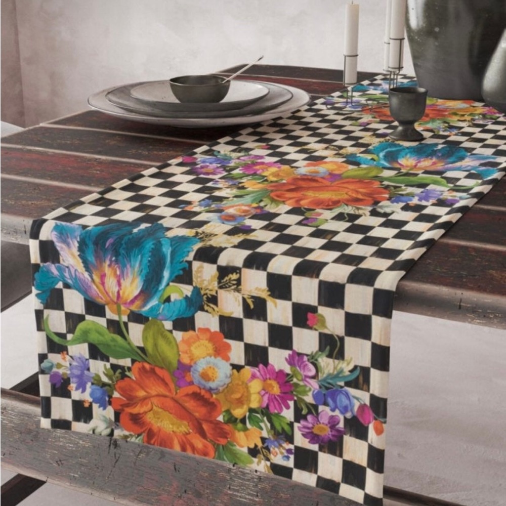 Mackenzie-Childs Flower Market Inspired Table Runner